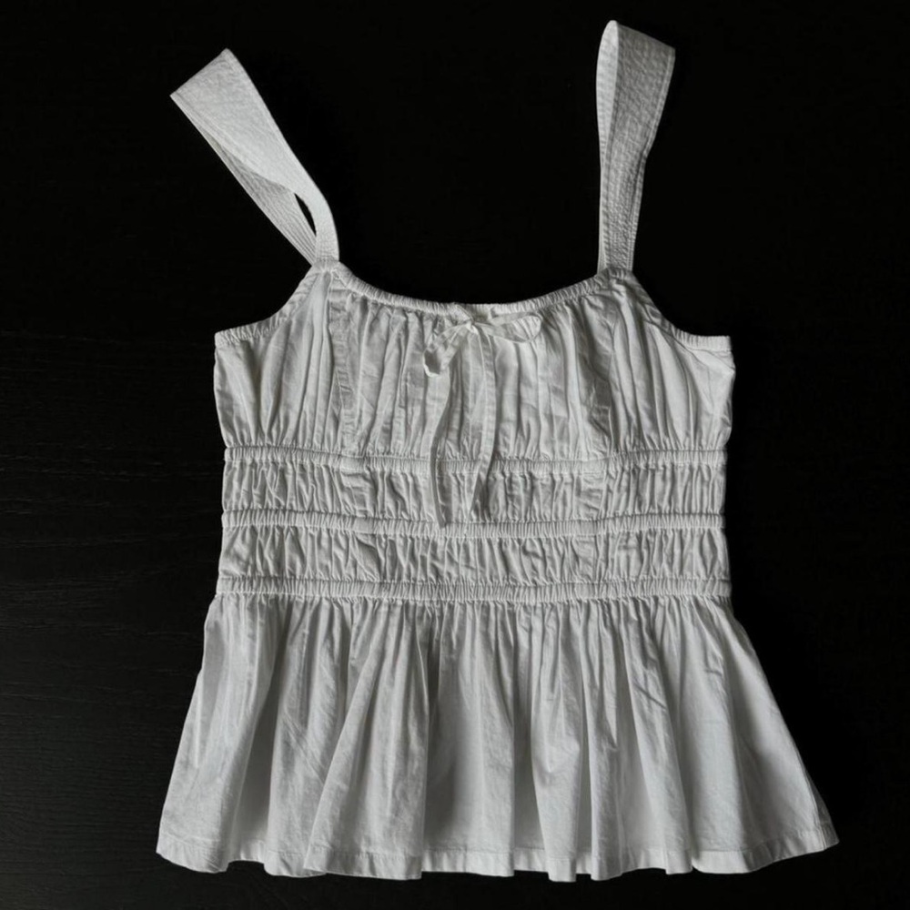 Aritzia Sunday Best Smocked Tank Top